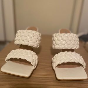New, Braided Heel Mules - 6.5 (without box)